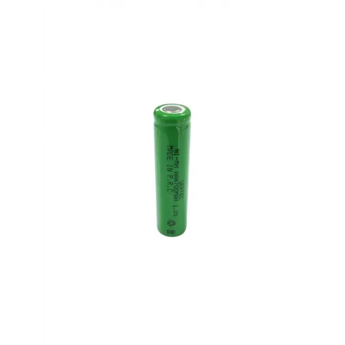 Sertec - 1.2v 700 Mah - Aaa - Ni-mh Şarjlı Pil - (başsız / Flat Head)