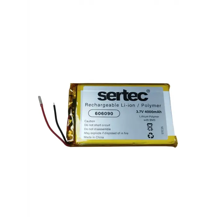 Sertec 606090 3.7v 4000mah Li-polymer Pil (devreli/1.5a)