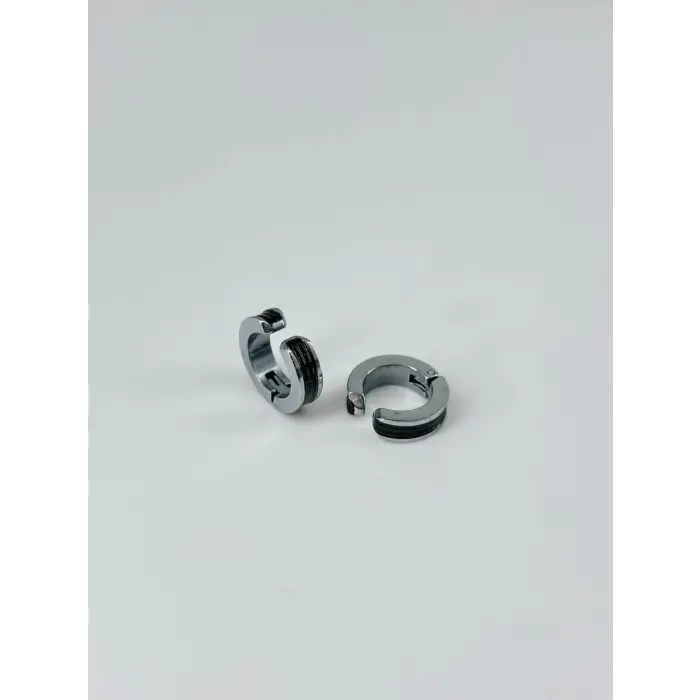 Sıkıştırma Çelik Erkek Küpe