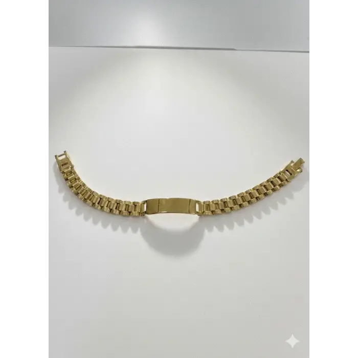 Çelik  Erkek Çelik Bileklik Boy 21.5 Cm / En 0.9 Mm  - Ebl0044