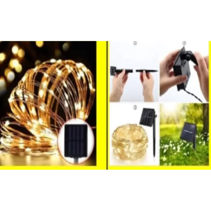 Solar Peri Led 20m 200 Led Gün Işığı