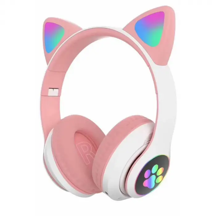 Stn28 Kablosuz Kedi Kulaklık - Pembe