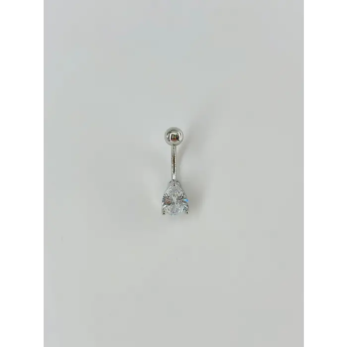 Su Damlası Detaylı Göbek Piercing - Pg0023