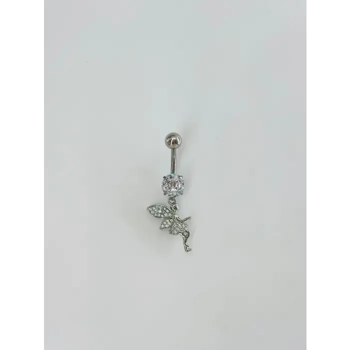 Su Perisi Detaylı Göbek Piercing - Pg0120
