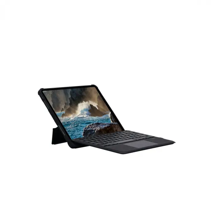 T5206d İpad 10.2 (7.nesil) Kılıf İnter Ledli Klavyeli Tablet Kılıfı - Siyah