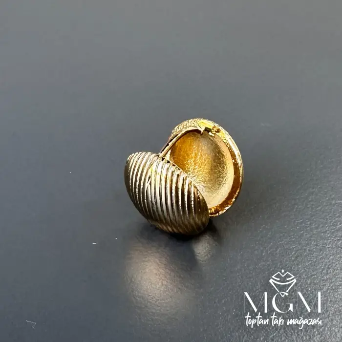 Taşsız Gold Kaplama Küpe