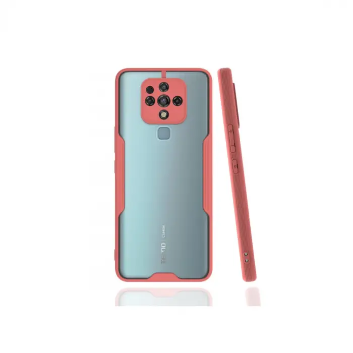 Tecno Camon 16 Kılıf Platin Silikon - Pembe