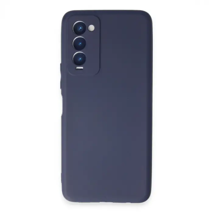 Tecno Camon 18 Kılıf First Silikon - Lacivert