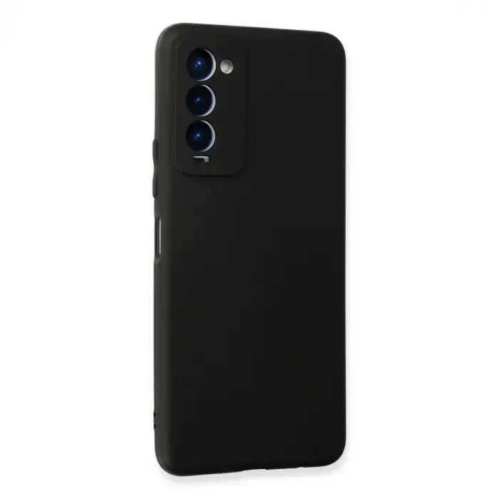 Tecno Camon 18 Kılıf First Silikon - Siyah