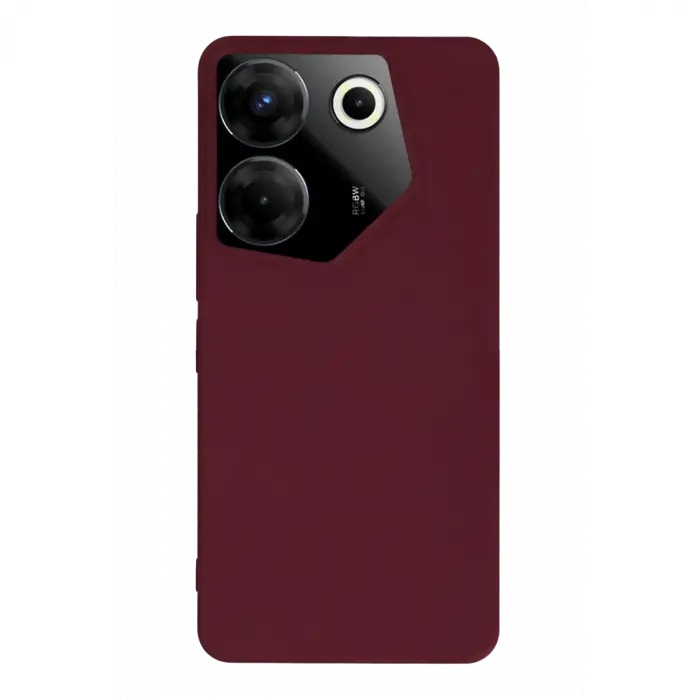 Tecno Camon 20 Pro 5g Kılıf First Silikon - Bordo