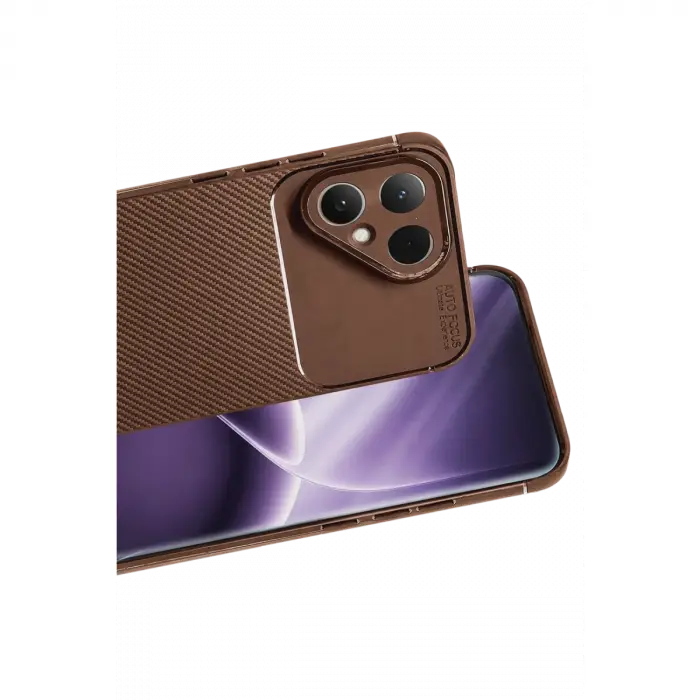 Tecno Pova Curve 2 5g Auto Focus Karbon Kapak - Kahverengi