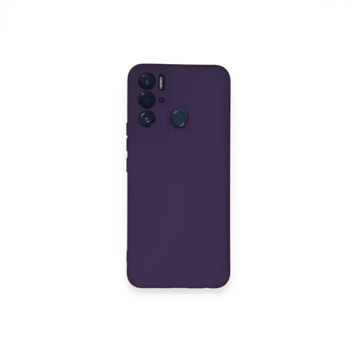 Tecno Pova Neo Kılıf Nano İçi Kadife Silikon - Mor