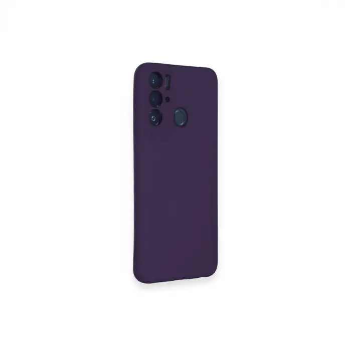 Tecno Pova Neo Kılıf Nano İçi Kadife Silikon - Mor
