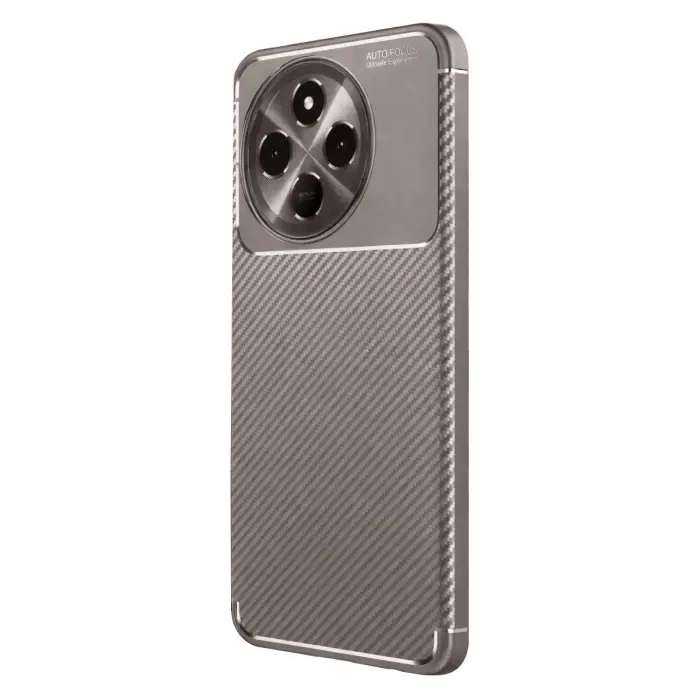Tecno Spark 30 Pro Kılıf Auto Focus Karbon Kapak - Gri