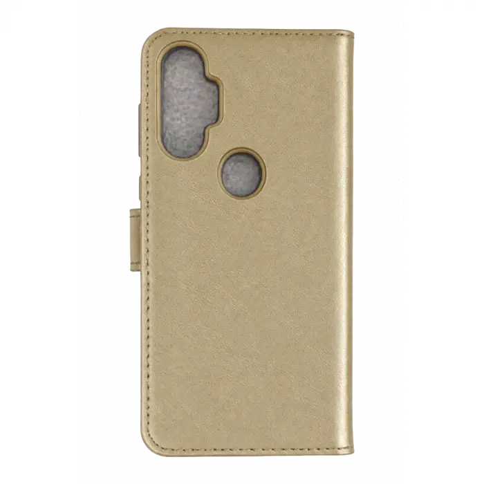Tecno Spark 7 Pro Trend S Plus Kapaklı Kılıf - Gold