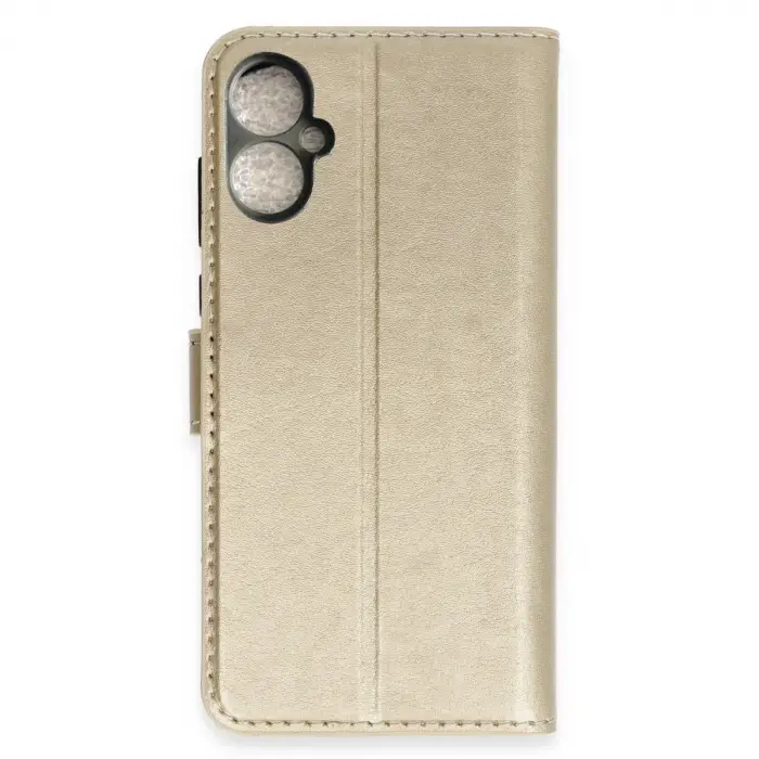 Tecno Spark 9 Pro Trend S Plus Kapaklı Kılıf - Gold