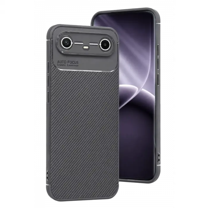 Tecno Spark Slim 5g Auto Focus Karbon Kapak - Gri