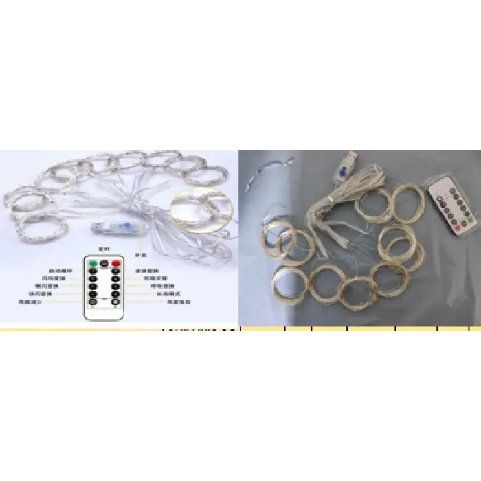 Tel Perde Led 3*3m 300 Led Rgb