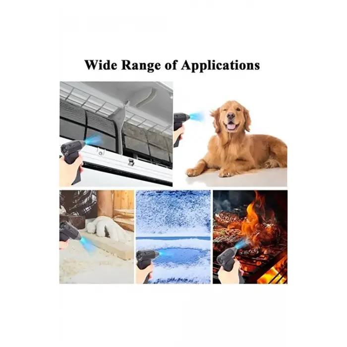 Turbo Jet 130000rpm Şarjlı Turbo Jet Şiddetli Fan Güçlü Hava Üfleyici Araç Süpürgesi 4000 Mah 52m/sec