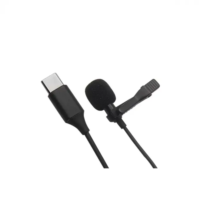 Type-c 2 Metre Double Mikrofon - Siyah