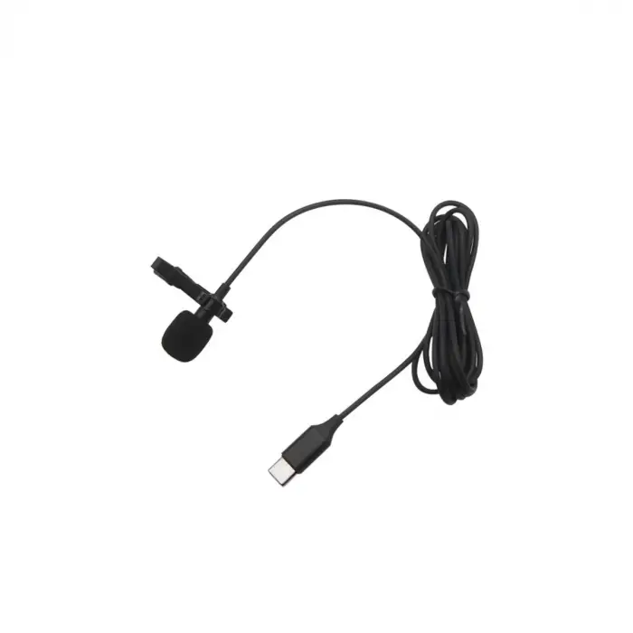 Type-c 2 Metre Double Mikrofon - Siyah