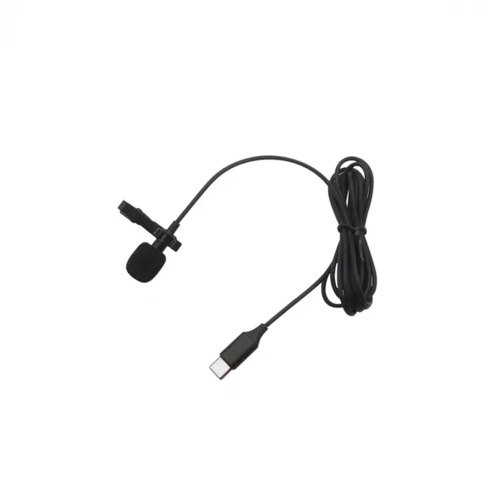 Type-c 2 Metre Double Mikrofon - Siyah