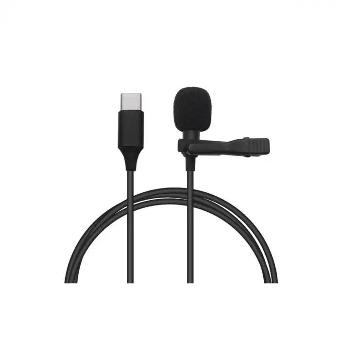Type-c 2 Metre Double Mikrofon - Siyah
