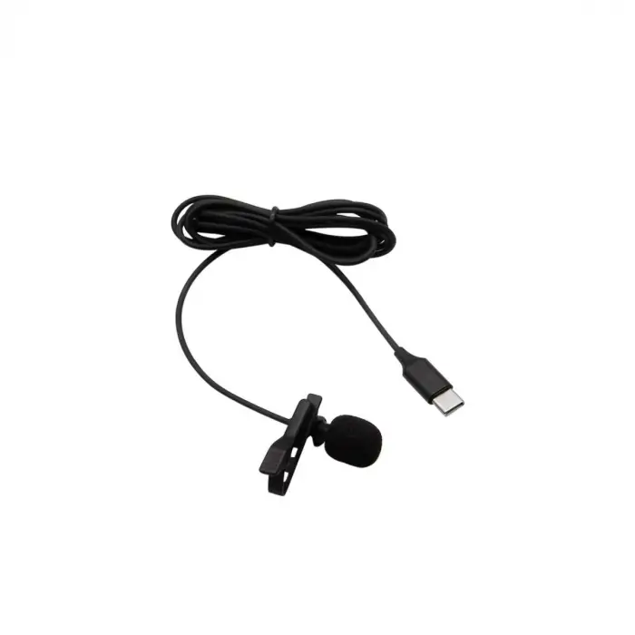 Type-c 2 Metre Double Mikrofon - Siyah