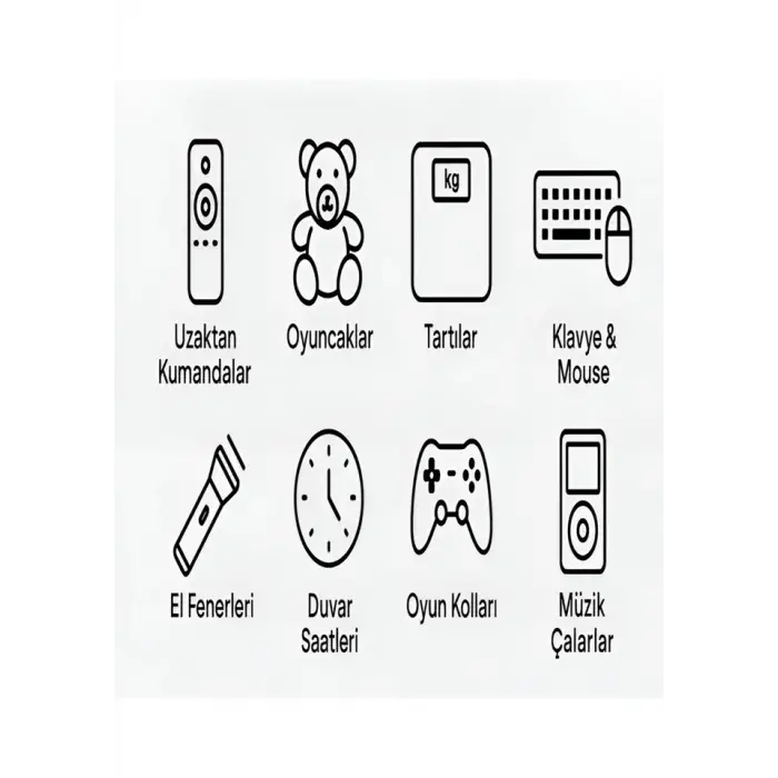 Type-c Şarjlı 800mwh 1.5v Şarj Edilebilir 2’li Aaa İnce Pil - Lityum Iyon Batarya