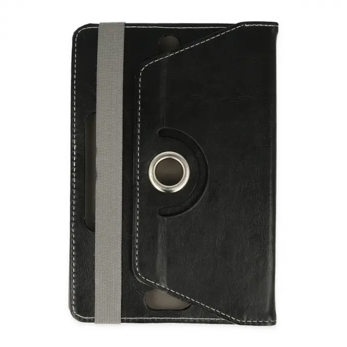 Universal 7 Kılıf 360 Tablet Deri Kılıf - Siyah