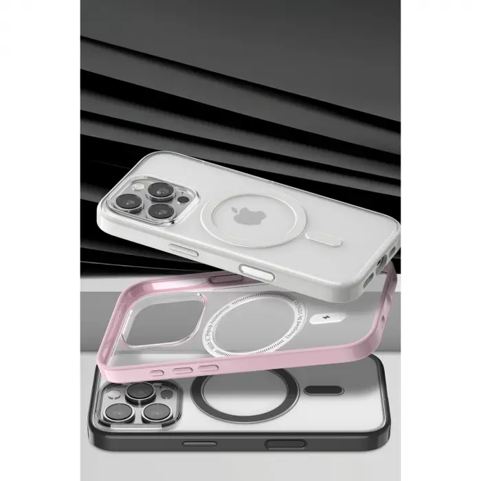 Venco Apple İphone 15 Pro Max Joly Magsafe Kapak - Beyaz