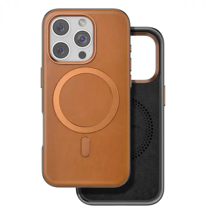 Venco İphone 16 Pro Puskas Magsafe Kapak - Açık Kahve
