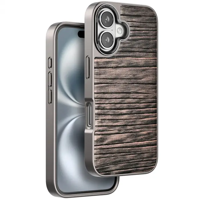 Venco İphone 16 Wave Kapak - Kahverengi