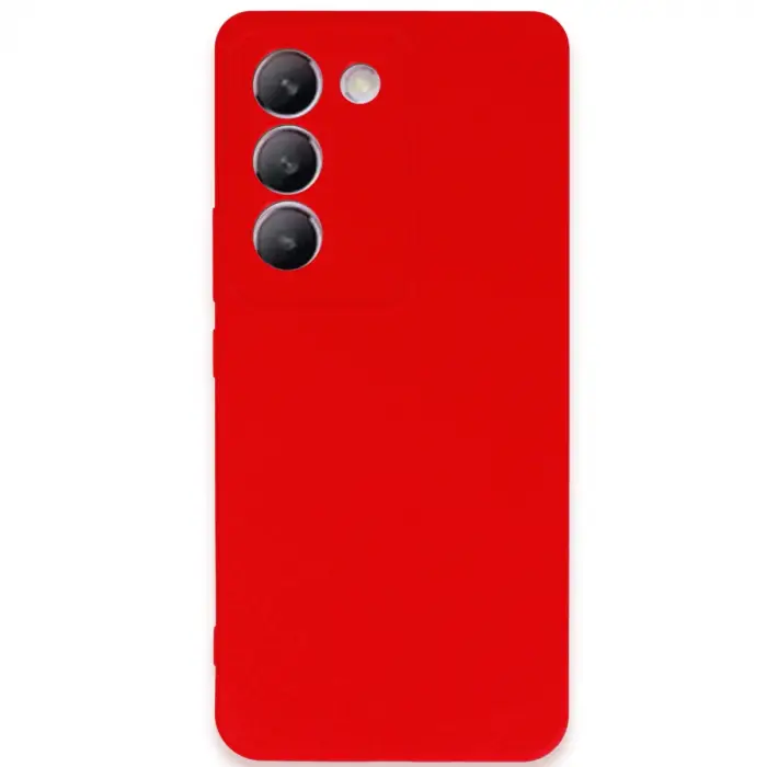 Vivo V30 Lite 4g Kılıf First Silikon - Kırmızı