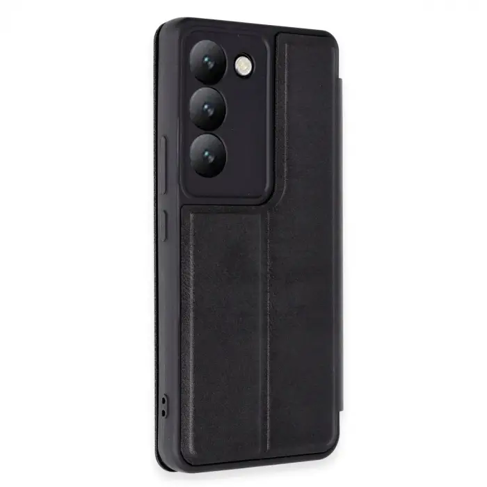 Vivo V30 Lite 4g Kılıf Flip Cover - Siyah