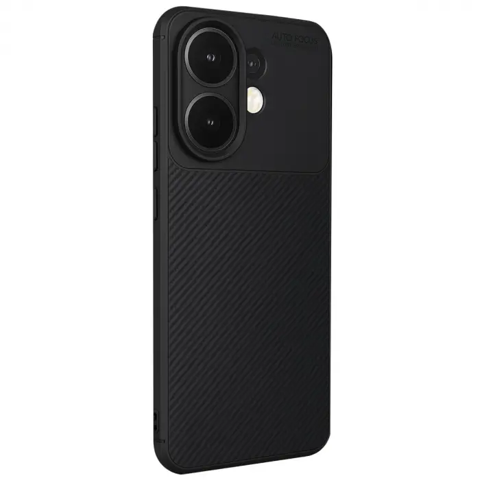 Vivo V60 5g Auto Focus Karbon Kapak - Siyah