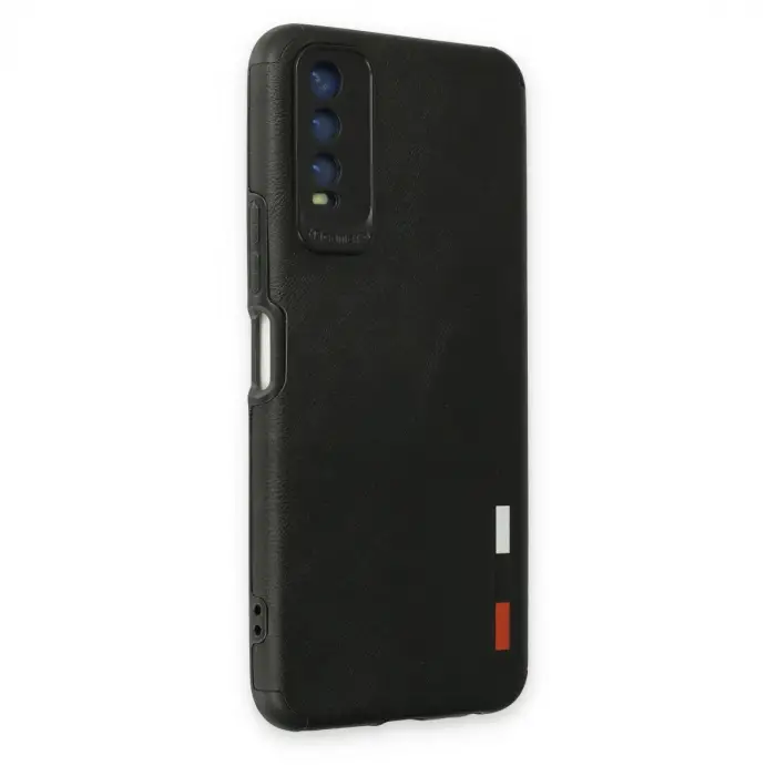 Vivo Y11s Kılıf Loop Deri Silikon - Siyah