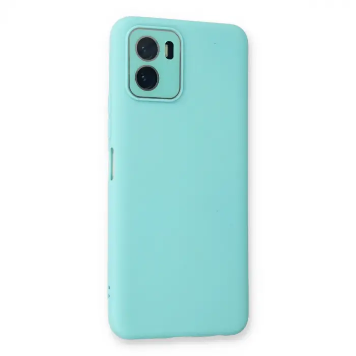 Vivo Y15s Kılıf Lansman Glass Kapak - Turkuaz