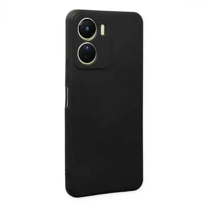 Vivo Y16 Kılıf First Silikon - Siyah