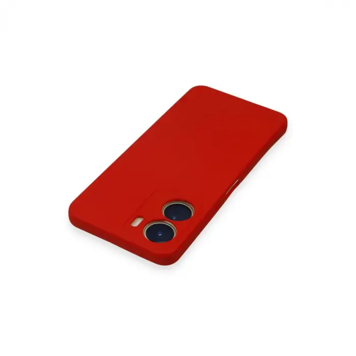 Vivo Y16 Kılıf Nano İçi Kadife Silikon - Kırmızı