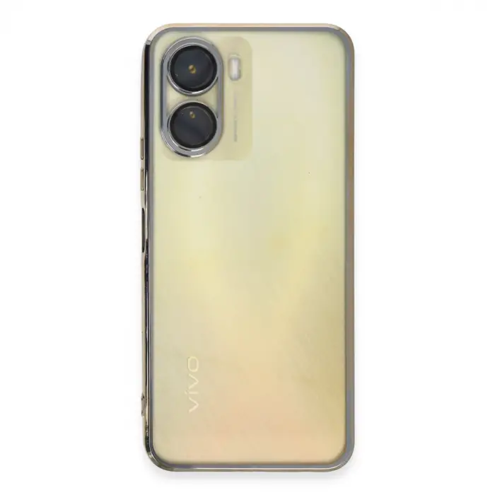 Vivo Y16 Kılıf Razer Lensli Silikon - Gold