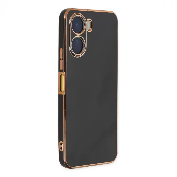 Vivo Y16 Kılıf Volet Silikon - Siyah