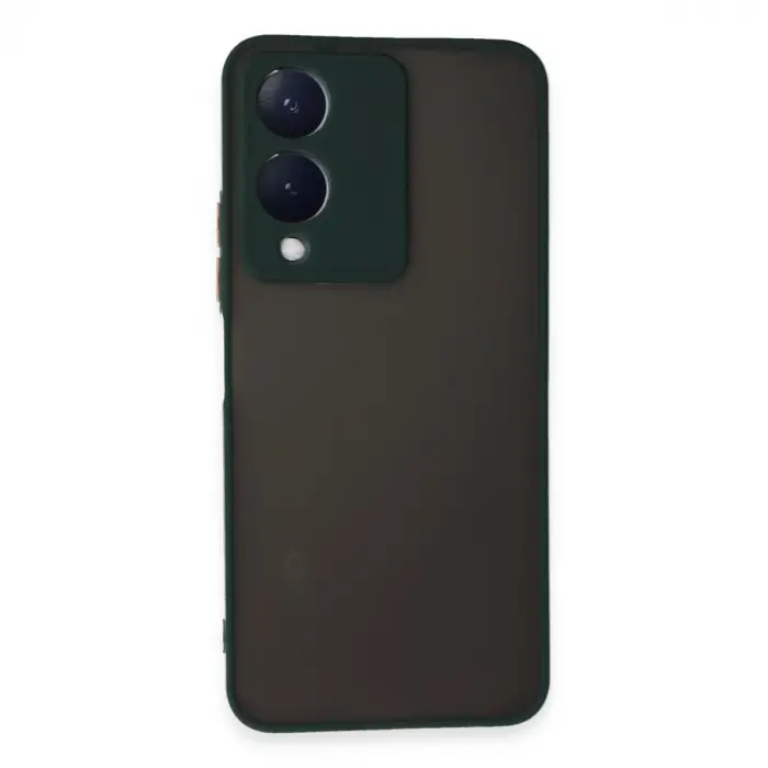 Vivo Y17s Kılıf Montreal Silikon Kapak - Yeşil