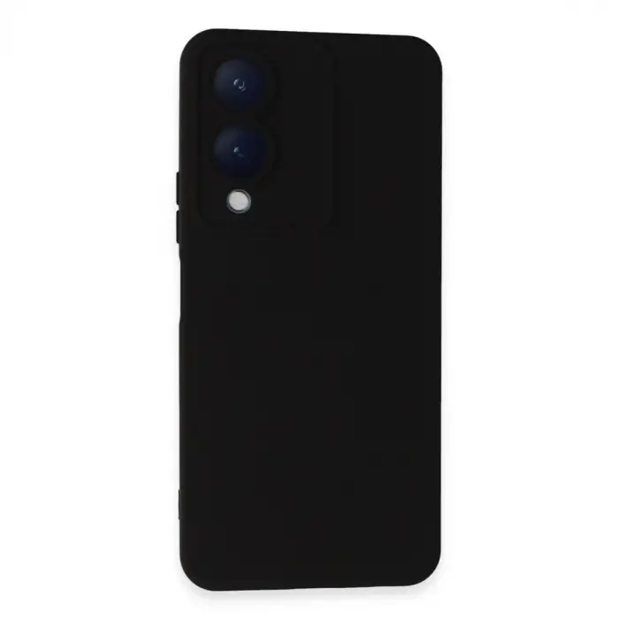 Vivo Y17s Kılıf Nano İçi Kadife Silikon - Siyah