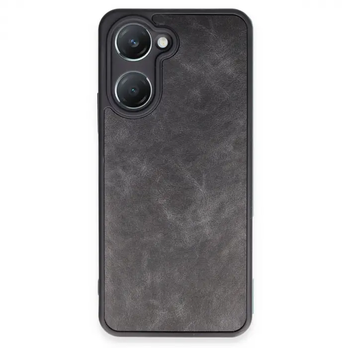 Vivo Y18 Kılıf Aras Deri Kapak - Siyah