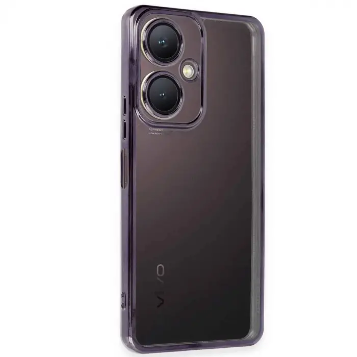 Vivo Y27 Kılıf Razer Lensli Silikon - Mor