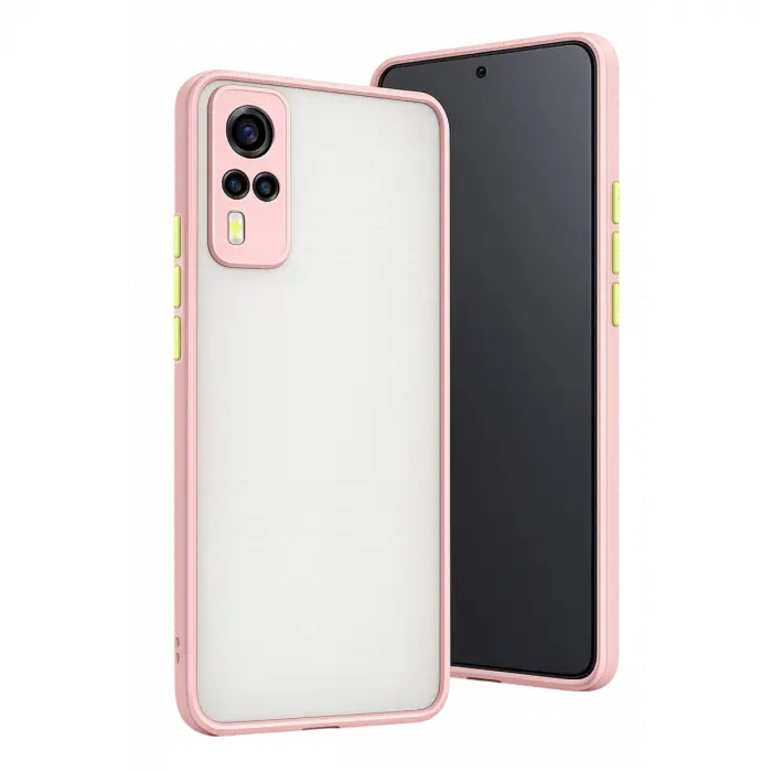 Vivo Y53s Kılıf Montreal Silikon Kapak - Pembe