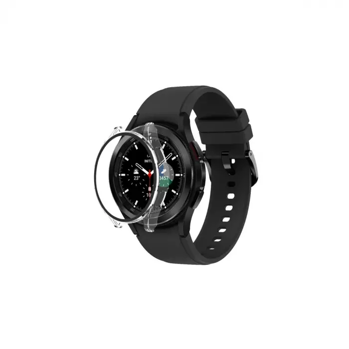 Watch 5 Pro 45mm Wall Camlı Kasa Ekran Koruyucu - Şeffaf