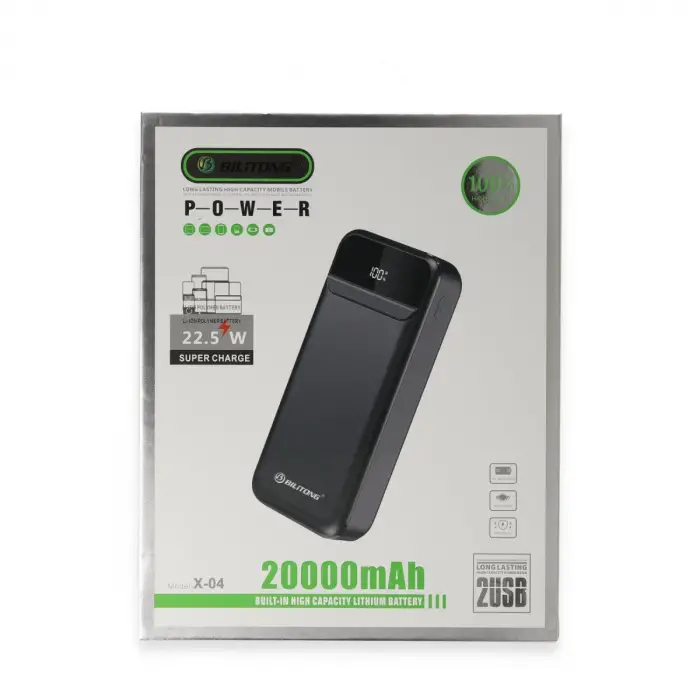 X04 20.000 Mah Powerbank - Siyah