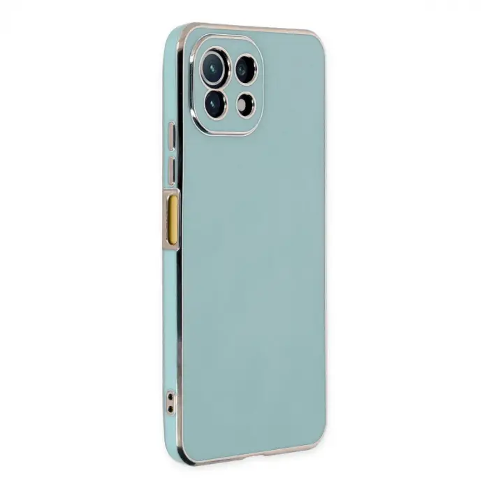 Xiaomi Mi 11 Lite Kılıf Volet Silikon - Açık Yeşil